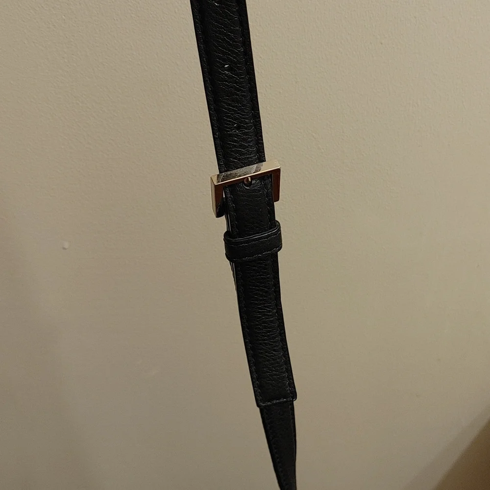 kate spade Black Pebbled Leather Crossbody Hobo with Tassel - Picture 6 of 6